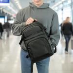 Rucsac pentru calatorii Wozinsky WPW-20L compatibil cu laptopuri de pana la 15.6 inch, 40 x 20 x 25 cm, 20L, Negru 9 - lerato.ro