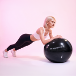 Minge fitness Wozinsky WGB65BB, Diametru 65cm, Suprafata antiderapanta, Negru 4 - lerato.ro