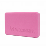 Bloc pentru yoga si pilates Wozinsky WKDJ-P, Suprafata antiderapanta, Spuma EVA, Roz 2 - lerato.ro
