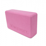 Bloc pentru yoga si pilates Wozinsky WKDJ-P, Suprafata antiderapanta, Spuma EVA, Roz 3 - lerato.ro
