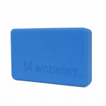 Bloc pentru yoga si pilates Wozinsky WKDJ-B1, Suprafata antiderapanta, Spuma EVA, Albastru 2 - lerato.ro