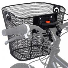 Cos pentru bicicleta Wozinsky WKM-MM, Sistem de prindere pe ghidon, Sarcina maxima 5kg, Negru