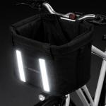 Cos pentru bicicleta Wozinsky WKR-MK, Sistem de prindere pe ghidon, Elemente reflectorizante, 30 x 24 x 24 cm, Negru 6 - lerato.ro