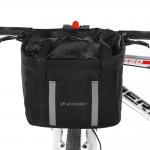 Cos pentru bicicleta Wozinsky WKR-MK, Sistem de prindere pe ghidon, Elemente reflectorizante, 30 x 24 x 24 cm, Negru 7 - lerato.ro