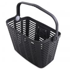 Cos pentru bicicleta Wozinsky WKR-PK, Sistem de prindere pe ghidon, Sarcina maxima 5kg, Capacitate 25L, Negru