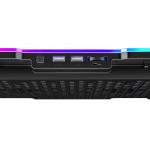 Cooler laptop gaming Wozinsky WDCX-A26 NitroCool, Compatibil cu laptop de maxim 17 inch, 2 ventilatoare, 1200 rpm, Iluminare RGB, Ajustabil, 360 × 255 × 28 mm, Alimentare USB, Negru 6 - lerato.ro