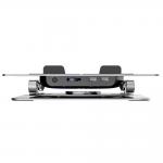 Cooler laptop Wozinsky WDCX-X16-AS CoolBase, Compatibil cu laptop de maxim 16 inch, 1 ventilator, 1200 rpm, Iluminare RGB, Ajustabil, Baza rotativa 360 grade, Alimentare USB, 2 porturi USB-A, SIlver 4 - lerato.ro