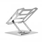 Stand universal laptop Wozinsky WDCX-X19-AB HardStand, 250 x 240 x 45 mm, Ajustabil, Rotire 360 grade, Compatibil cu laptop-uri pana la 16 inch, Silver 4 - lerato.ro