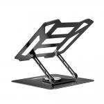 Stand universal laptop Wozinsky WDCX-X19-AB HardStand, 250 x 240 x 45 mm, Ajustabil, Rotire 360 grade, Compatibil cu laptop-uri pana la 16 inch, Negru 4 - lerato.ro