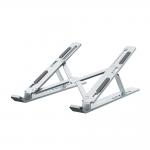Stand universal laptop Wozinsky WDCX-X8S, 255 x 45 x 20 mm, Pliabil, Ajustabil, Compatibil cu laptop-uri pana la 16 inch, Silver 2 - lerato.ro