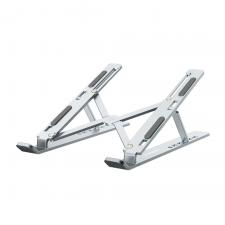 Stand / Suport Laptop, Stand universal laptop Wozinsky WDCX-X8S, 255 x 45 x 20 mm, Pliabil, Ajustabil, Compatibil cu laptop-uri pana la 16 inch, Silver, lerato.ro