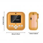 Mini imprimanta termica pentru copii Wozinsky WDT-05, 1200mAh, 200dpi, Bluetooth 5.4, Display 2.4 inch, USB-C, Portocaliu 4 - lerato.ro