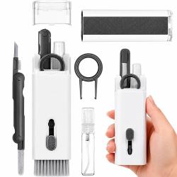 Dispozitiv multifunctional de curatare dispozitive electronice Wozinsky HWZ-71G, Kit 7-in-1, Alb / Gri