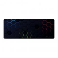 Mousepad Wozinsky WPD-B800, 80 x 30 x 0.3 cm, Model RGB hexagonal, Negru