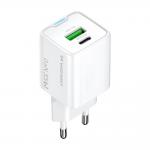 Incarcator retea Wozinsky WWC-35W, 35W, 3A, 1xUSB-A, 1x USB-C, Fast Charging, Alb 2 - lerato.ro
