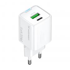 Incarcator retea Wozinsky WWC-35W, 35W, 3A, 1xUSB-A, 1x USB-C, Fast Charging, Alb