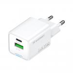 Incarcator retea Wozinsky WWC-35W, 35W, 3A, 1xUSB-A, 1x USB-C, Fast Charging, Alb 3 - lerato.ro