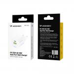 Incarcator retea Wozinsky WWC-35W, 35W, 3A, 1xUSB-A, 1x USB-C, Fast Charging, Alb 5 - lerato.ro