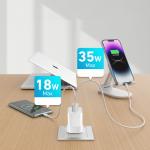 Incarcator retea Wozinsky WWC-35W, 35W, 3A, 1xUSB-A, 1x USB-C, Fast Charging, Alb 8 - lerato.ro
