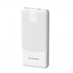 Baterie externa portabila Wozinsky Wpower, 10000 mAh, 10W, 2A, 2x USB-A, Indicator LED, Alb 2 - lerato.ro