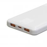 Baterie externa portabila Wozinsky Wpower, 10000 mAh, 10W, 2A, 2x USB-A, Indicator LED, Alb 5 - lerato.ro