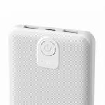 Baterie externa portabila Wozinsky Wpower, 10000 mAh, 10W, 2A, 2x USB-A, Indicator LED, Alb 6 - lerato.ro