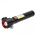 Lanterna Wozinsky WLR-31 3-in-1, 5W, 500 lm, LED, IP20, Magnet, Clema, Functii suplimentare: spargere geam / taiere centura siguranta, Negru 2 - lerato.ro