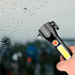 Lanterna Wozinsky WLR-31 3-in-1, 5W, 500 lm, LED, IP20, Magnet, Clema, Functii suplimentare: spargere geam / taiere centura siguranta, Negru 5 - lerato.ro