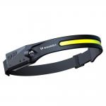 Lanterna frontala Wozinsky WLC-1200, 350 lm, LED, Senzor miscare, Baterie 1200mAh, incarcare USB, IPX4, Negru 2 - lerato.ro