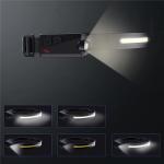 Lanterna frontala Wozinsky WLC-1200, 350 lm, LED, Senzor miscare, Baterie 1200mAh, incarcare USB, IPX4, Negru 8 - lerato.ro