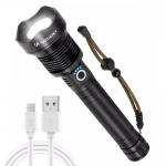 Lanterna Wozinsky WLT-20W, 20W, 2000 lm, 2 baterii 26650 4000mAh incluse, IP65, Negru 3 - lerato.ro