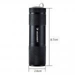 Lanterna UV Wozinsky WLD-9L, Detectare urme urina, filigrane, bacterii, IP65, 3 baterii AAA, Negru 4 - lerato.ro