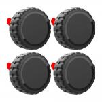 Set 4 huse de protectie Wozinsky WAT-48-0Y1S compatibile cu Apple AirTag, Montare adeziva, IP68, Negru 4 - lerato.ro