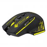 Mouse gaming Wozinsky WMGB-1181, Wireless, 500mAh, 7 Butoane, 3200 DPI, Bluetooth, USB-C, Negru / Galben 3 - lerato.ro