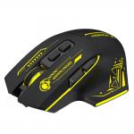 Mouse gaming Wozinsky WMGB-1181, Wireless, 500mAh, 7 Butoane, 3200 DPI, Bluetooth, USB-C, Negru / Galben 4 - lerato.ro