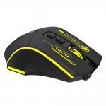Mouse gaming Wozinsky WMGB-1181, Wireless, 500mAh, 7 Butoane, 3200 DPI, Bluetooth, USB-C, Negru / Galben 5 - lerato.ro