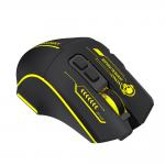 Mouse gaming Wozinsky WMGB-1181, Wireless, 500mAh, 7 Butoane, 3200 DPI, Bluetooth, USB-C, Negru / Galben 6 - lerato.ro