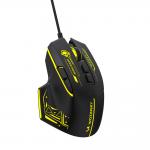 Mouse gaming Wozinsky WMGK-1181W, Cu fir, 7 Butoane, 7200 DPI, Lungime cablu 1.6m, Negru / Galben 2 - lerato.ro