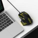 Mouse gaming Wozinsky WMGK-1181W, Cu fir, 7 Butoane, 7200 DPI, Lungime cablu 1.6m, Negru / Galben 12 - lerato.ro