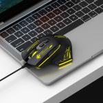 Mouse gaming Wozinsky WMGK-1181W, Cu fir, 7 Butoane, 7200 DPI, Lungime cablu 1.6m, Negru / Galben 13 - lerato.ro