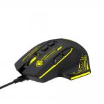Mouse gaming Wozinsky WMGK-1181W, Cu fir, 7 Butoane, 7200 DPI, Lungime cablu 1.6m, Negru / Galben 4 - lerato.ro
