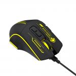Mouse gaming Wozinsky WMGK-1181W, Cu fir, 7 Butoane, 7200 DPI, Lungime cablu 1.6m, Negru / Galben 7 - lerato.ro