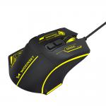 Mouse gaming Wozinsky WMGK-1181W, Cu fir, 7 Butoane, 7200 DPI, Lungime cablu 1.6m, Negru / Galben 9 - lerato.ro