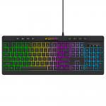 Tastatura gaming Wozinsky WKG-1044, Cu fir, USB-A, RGB, Negru 2 - lerato.ro