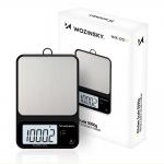 Cantar de bucatarie Wozinsky WAK-2252, Cantarire pana la 5kg, Ecran LCD, Functie tara, 2 × baterii AAA, Negru 4 - lerato.ro