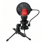 Microfon gaming cu suport pentru birou Wozinsky WM-W11, Iluminare RGB, Omnidirectional, USB-A 2.0, Negru 2 - lerato.ro