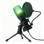 Microfon gaming cu suport pentru birou Wozinsky WM-W11, Iluminare RGB, Omnidirectional, USB-A 2.0, Negru 4 - lerato.ro