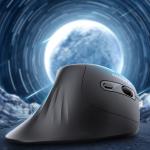 Mouse vertical Wozinsky WWM-1076, Wireless, 3600 DPI, 6 Butoane, Autonomie 2h, 2.4GHz, 500 mAh, USB-C, Negru 7 - lerato.ro