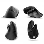 Mouse vertical Wozinsky WWM-1076, Wireless, 3600 DPI, 6 Butoane, Autonomie 2h, 2.4GHz, 500 mAh, USB-C, Negru 9 - lerato.ro