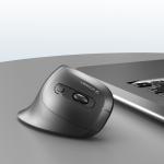 Mouse vertical Wozinsky WWM-1076, Wireless, 3600 DPI, 6 Butoane, Autonomie 2h, 2.4GHz, 500 mAh, USB-C, Negru 10 - lerato.ro